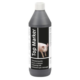 TopMarker tetováló festék - fekete, 1 liter