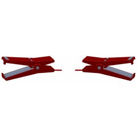   Dupla krokodilcsipeszes csatlakozó kábel - 40 mm-es villanypásztor szalaghoz, 2 db /cs