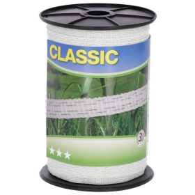 Classic Corral szalag, 200m, 10m 2x0,2+2x0,3SSW, fehér